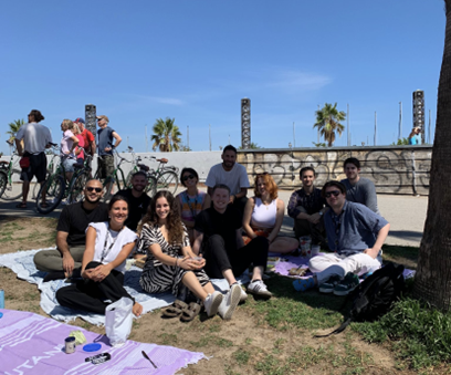 Beach picnic for lunch