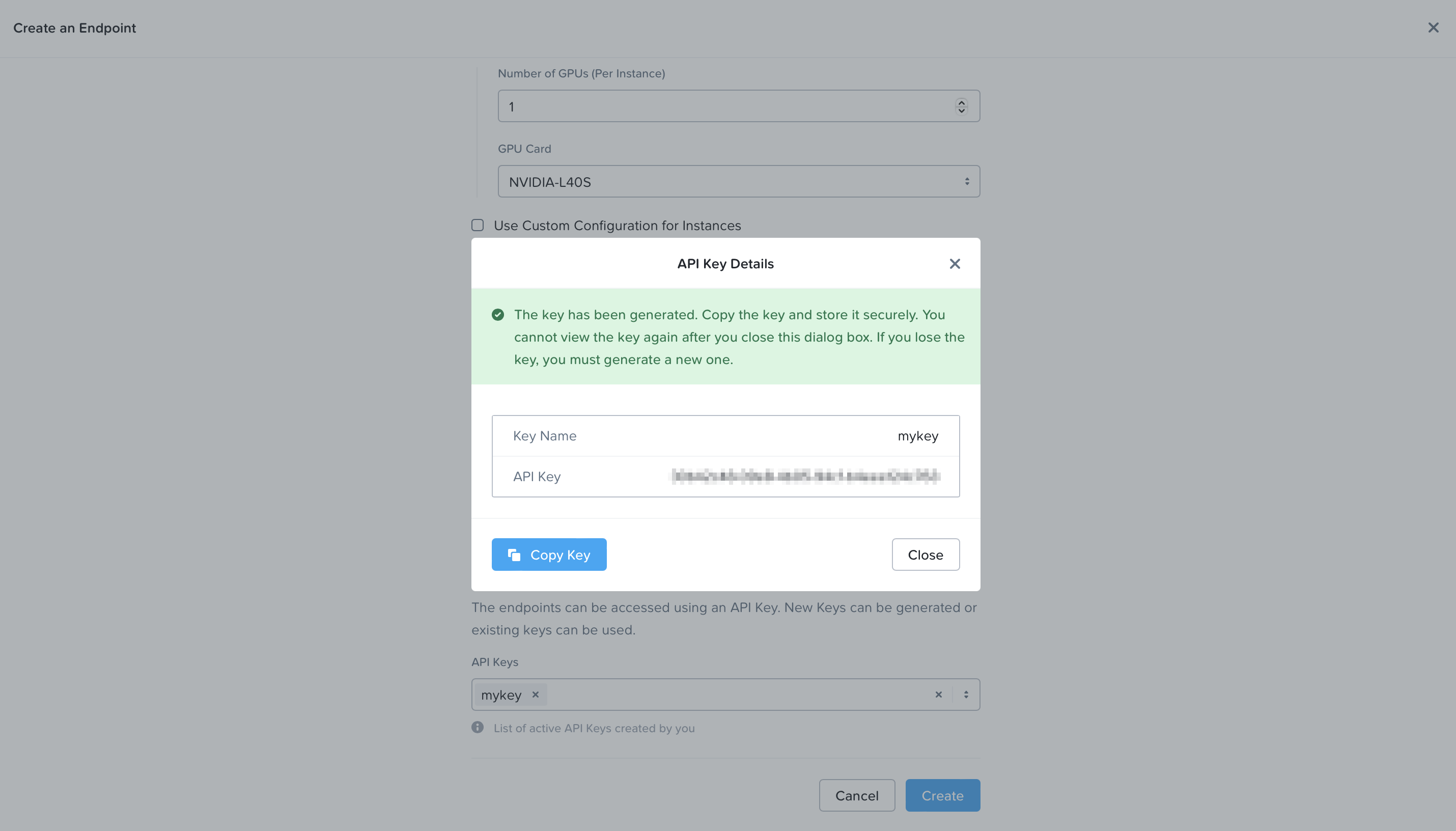 Nutanix Enterprise AI Endpoint API