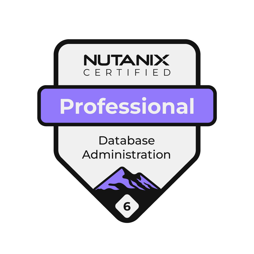 Nutanix Certified Professional Badge - Database Administration