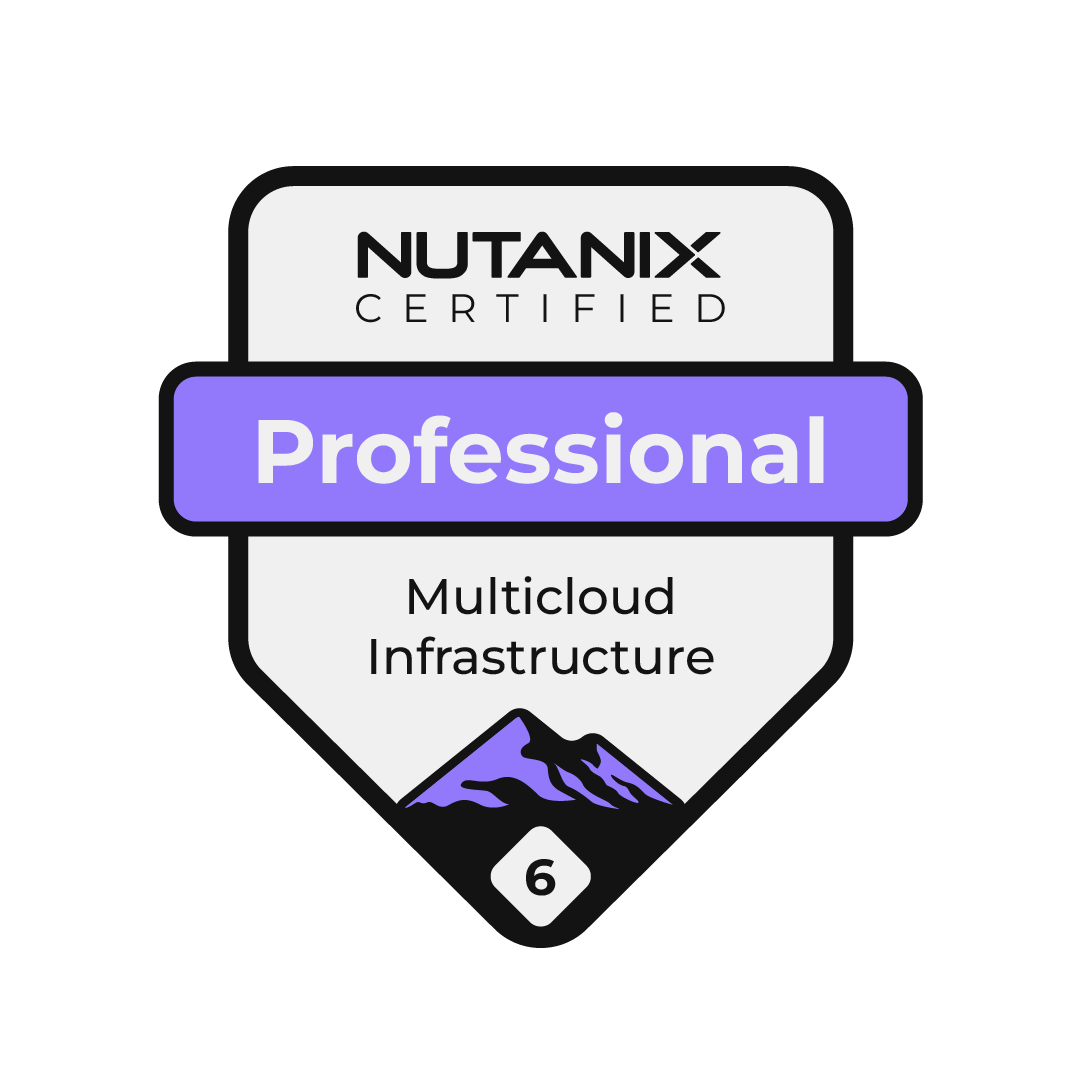 Nutanix Certified Professional Badge - Multicloud Infrastructure