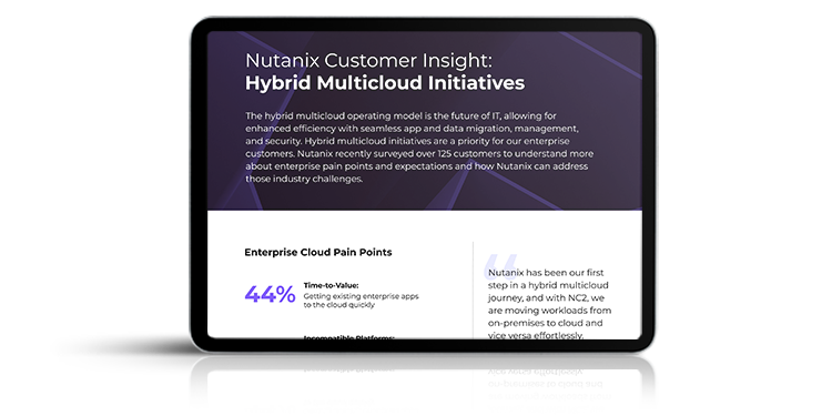 Nutanix Customer Insight: Hybrid Multicloud Initiatives